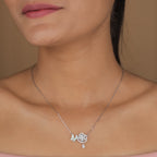 925 Sterling Silver Floral Pendant Necklace for Women | Elegant Minimal Silver Pendant | Gift for Her | Everyday Silver Jewelry